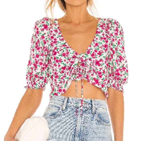 For Love & Lemons Petal Blouse - Picture 1 of 6